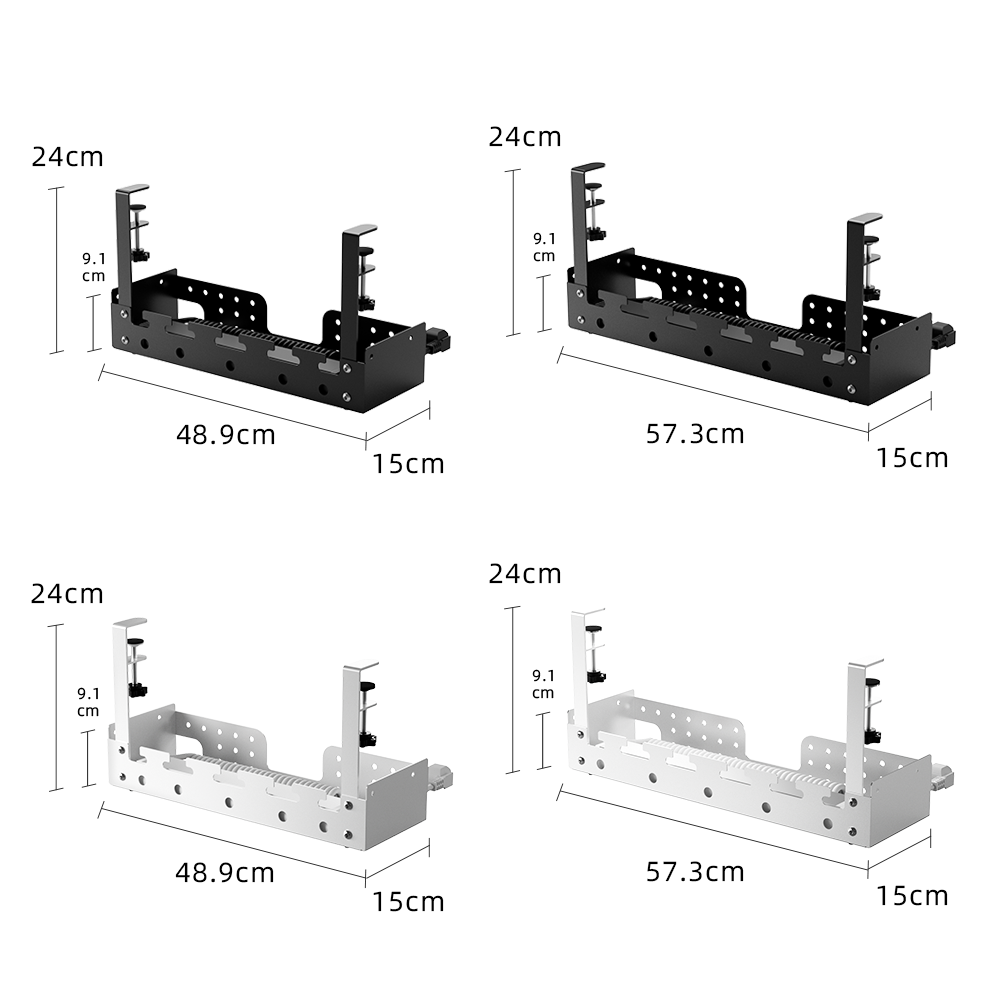 Desk Organizer - منظم كابلات تحت المكتب بدون حفر،