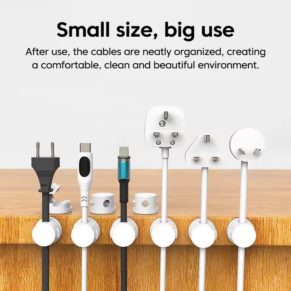 مشبك كابل مغناطيسي دوار 360 در - مراجعة Desk Organizer وسعره