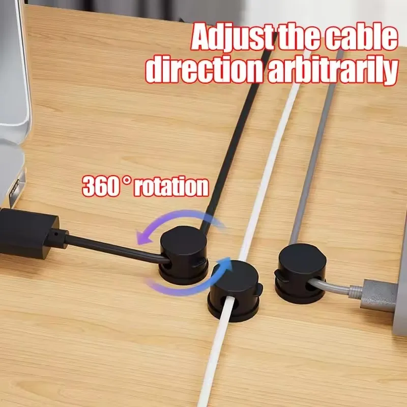مشبك كابل مغناطيسي دوار 360 در - مراجعة Desk Organizer وسعره