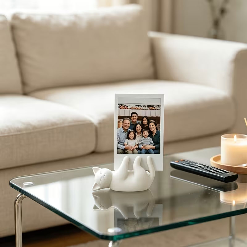 حامل صور على شكل قطة بيضاء لطي - مراجعة Office Furniture Brands وسعره