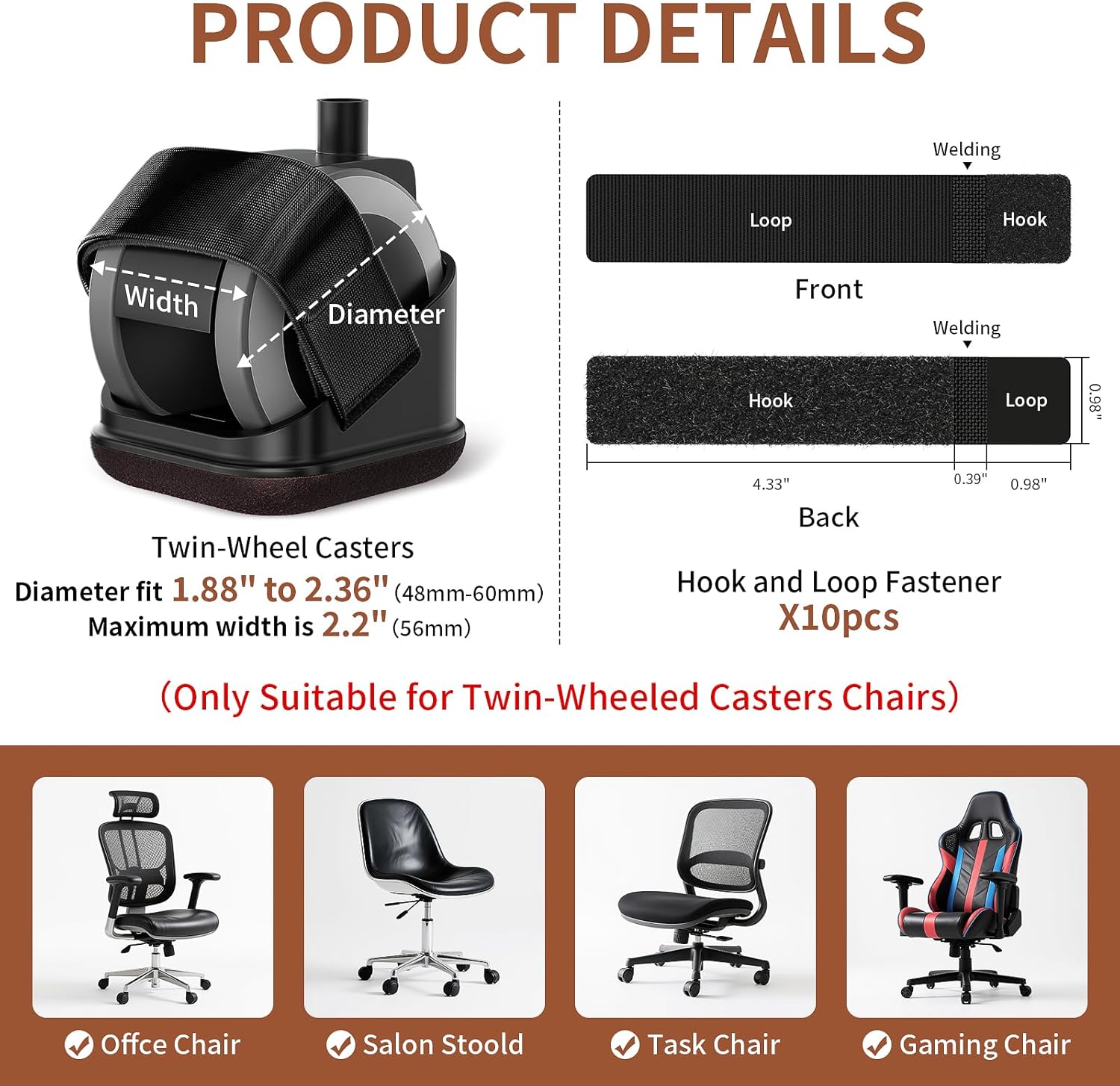 5 قطع واقيات أرجل الكراسي، سدا - مراجعة Office Furniture Brands وسعره