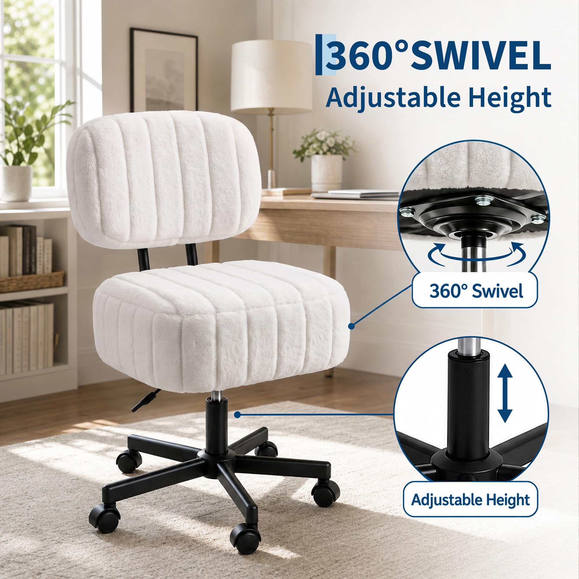 كرسي مكياج أنيق مع مساحة تخزين - مراجعة Office Stool وسعره