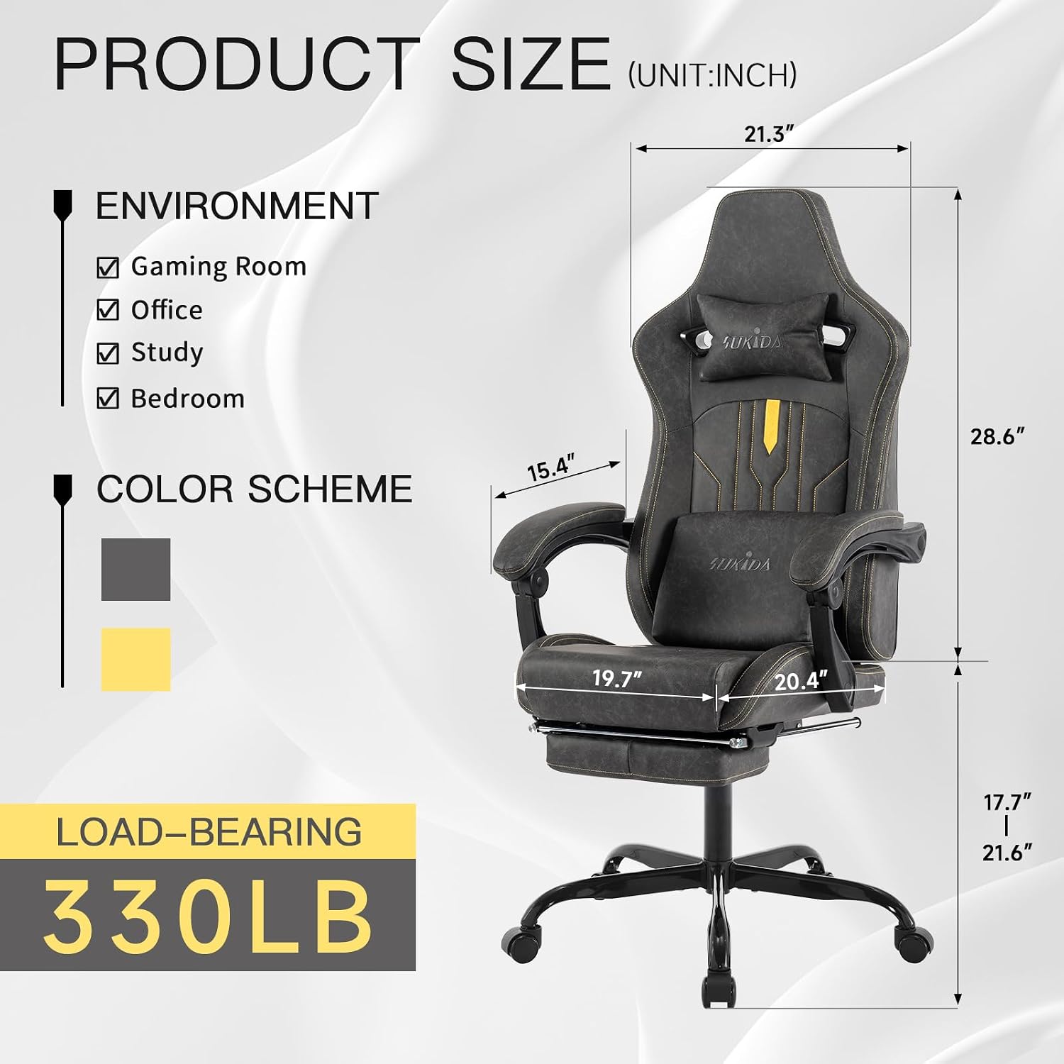 كرسي ألعاب مع مسند للقدمين، كر - مراجعة Office Chair Cushion وسعره