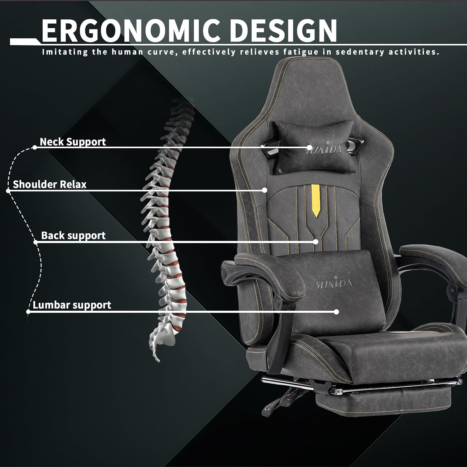 كرسي ألعاب مع مسند للقدمين، كر - مراجعة Office Chair Cushion وسعره