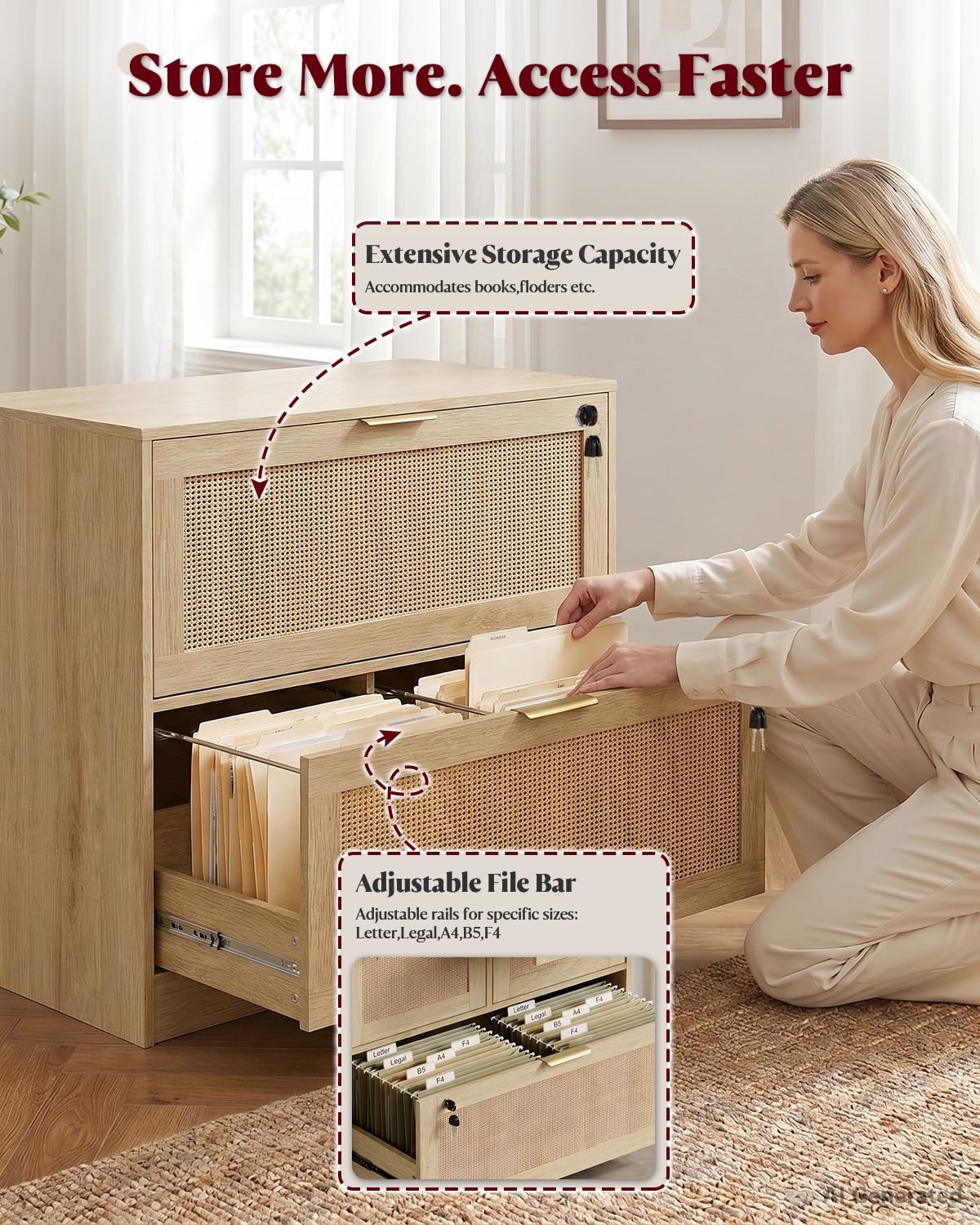 خزانة ملفات بـ 2 درج مع قفل، و - مراجعة Printer Stand وسعره