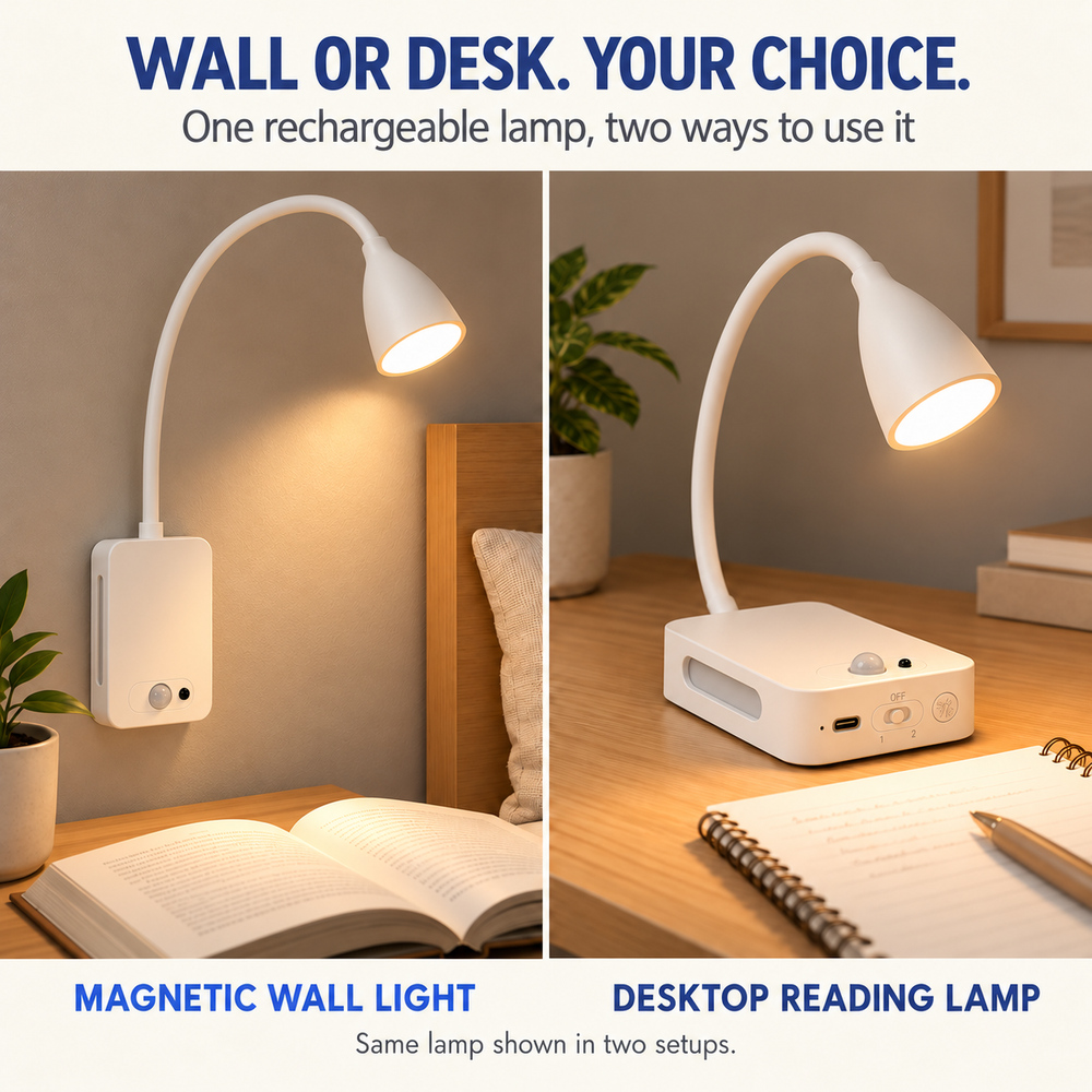 مصباح قراءة LED مغناطيسي قابل  - مراجعة Desk Lamp وسعره